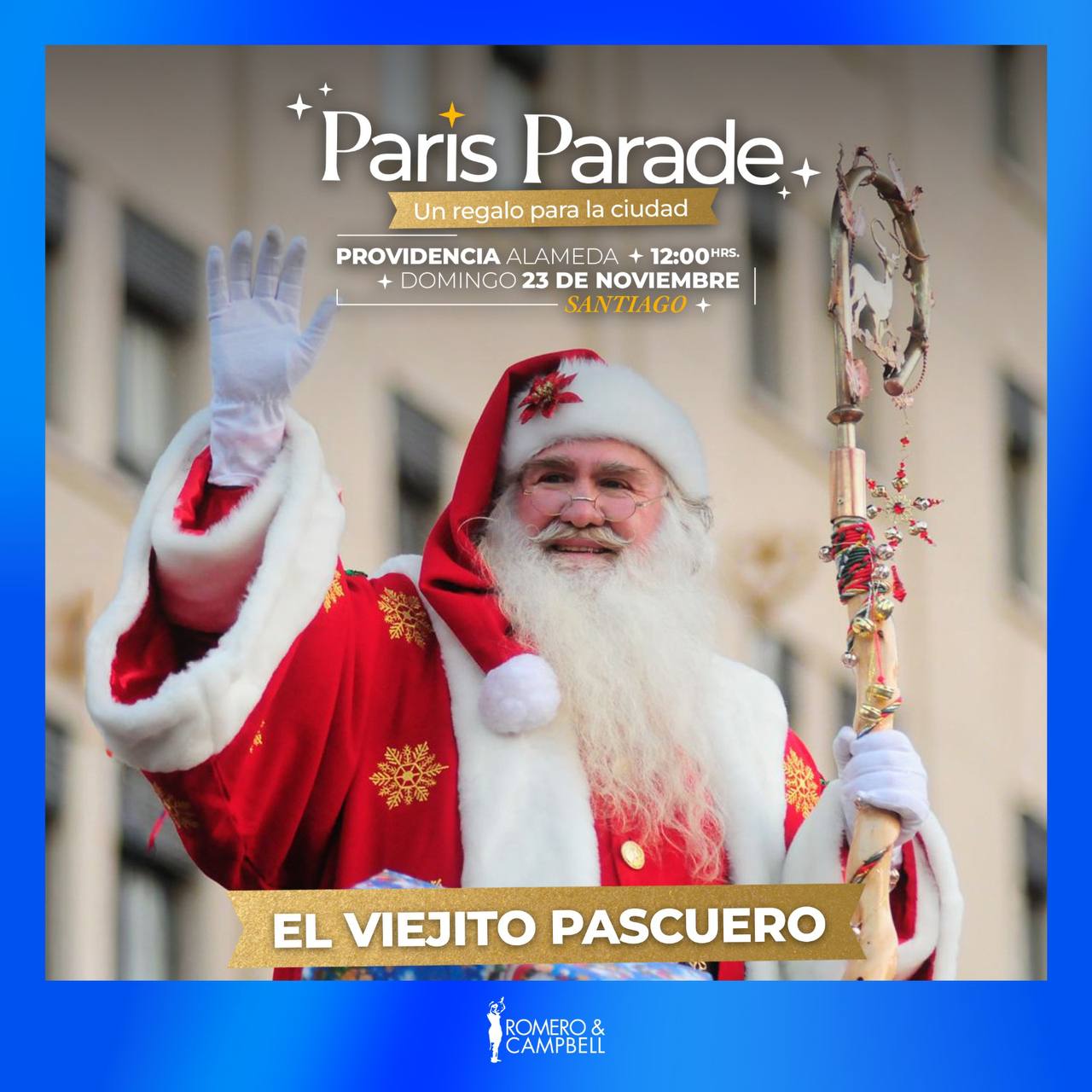 Santa Claus con barba real en Los Ángeles, Estados Unidos
